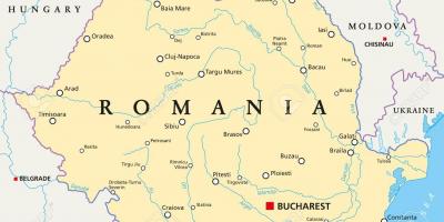 首都罗马尼亚地图