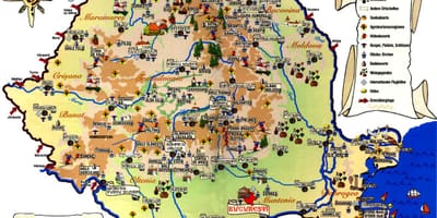 布加勒斯特的游览地图