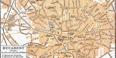 老布加勒斯特城的地图